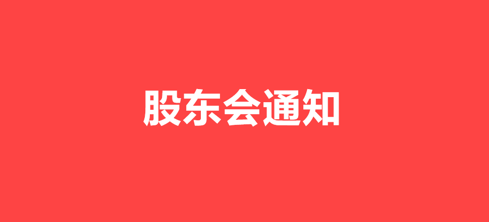 关于召开2024年度股东大会的通知